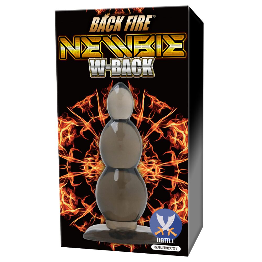 4573200292293 日本LOVE FACTOR - BACKFIRE NEWBIE W-BACK 戰鬥三段式高級彈性肛塞