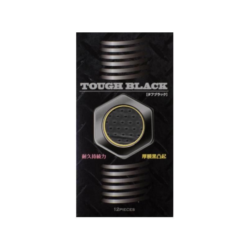 4517739004026 岡本OKAMOTO – TOUGH BLACK 厚膜暗黑浮點強持久避孕套 12片裝